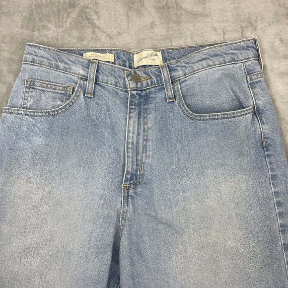 Universal Thread Jeans Womens 8 Blue Denim Light Wash High Rise Wide Leg Outdoor - Picture 3 of 9